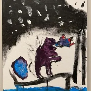 Original Painting by Bennett - Grade 2. Godzilla.