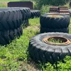 Approximately 36 tires and wheels