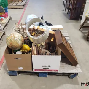 Pallet w/ Misc. House Décor, Empty Toolbox & More
 UNRESERVED