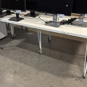 WHITE MOBILE 78" X 24" UTILITY TABLE