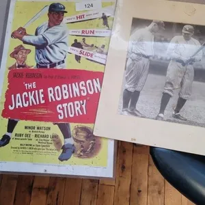 Jackie Robinson Story Movie Poster, Baseball Photh