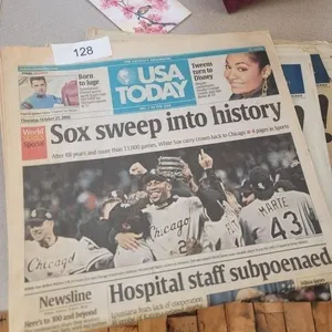 USA Today & Chicago Tribune Newspaper - White Soxp