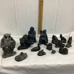 COLLECTION OF  ‘WOLF ORIGINALS” & CERAMIC ORNAMENTS - (15) TOTAL PIECES