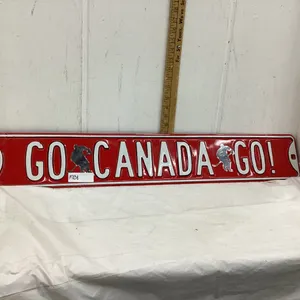 METAL SIGN - “GO CANADA GO”