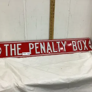 METAL SIGN - “THE PENALTY BOX”