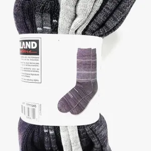 Kirkland Ladies Crew Socks, Multi-Color, Size M-L, Pack of 4