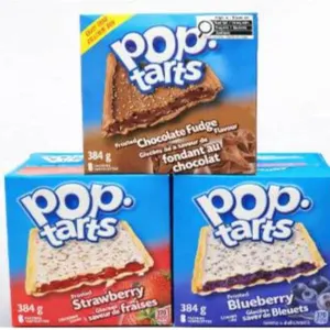 Lot of 3 Kellogg’s Pop Tarts in Various Flavors, 384g Each