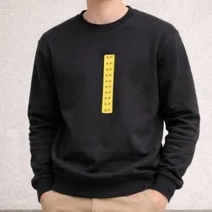 Bench Black Sweatshirt, Size S/P, Crew Neck Design