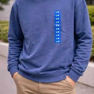 Bench Sweatshirt L/G, Blue, Made in Cambodia