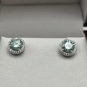 $1375 APPRAISED 2.00 CARAT SOLITAIRE EARRING SET