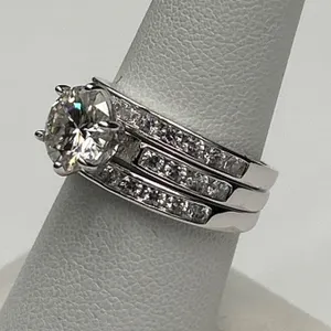$1600 APPRAISED 2.00 CARAT ENGAGEMENT WEDDING RING SET
