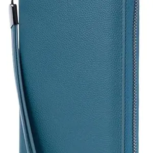 Bveyzi Women RFID Blocking Wallet Leather Zip Around Phone Clutch Large Capacity Travel ladies Purse