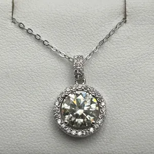 $1680 APPRAISED 2.00 CARAT SOLITAIRE PENDANT & CHAIN SET