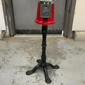 VINTAGE GUMBALL MACHINE FILLED W/ MARBLES