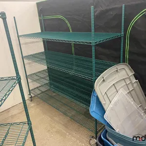 Rolling Wire Shelving Unit (6'x 2'x 69")
 UNRESERVED