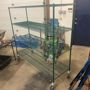 Rolling Wire Shelving Unit (6'x 2'x 69")
 UNRESERVED