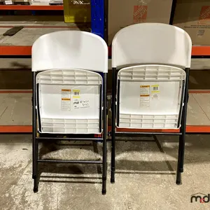 (2) Plastic Folding Chairs
 UNRESERVED