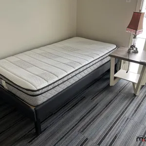 Mattress, Bed Frame, Side Table & Lamp
 UNRESERVED