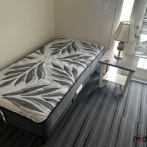 Mattress, Bed Frame, Side Table & Lamp
 UNRESERVED