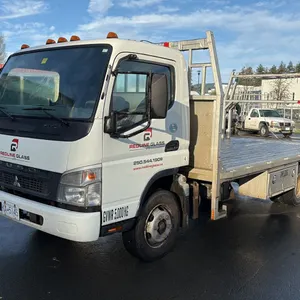 2010 MITSUBISHI FUSO FE180, 2DR FLATDECK PU, WHITE, VIN JL6CCG1SXAK000162,