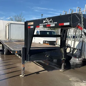 2018 SNAKE RIVER 30' GOOSENECK FLATDECK TRAILER, BLACK, VIN 5PTGF3728J1029742,