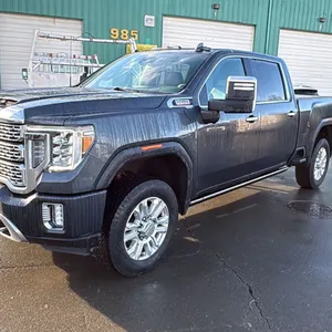 2022 GMC SIERRA DENALI, 4DR CREW CAB PU, GREY, VIN 1GT49WEY4NF110563,