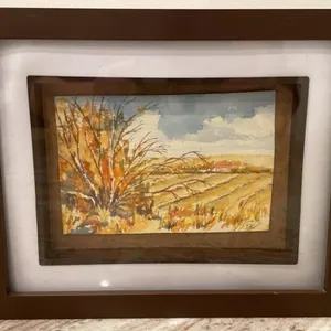 Framed Original Watercolour Painting by Pat