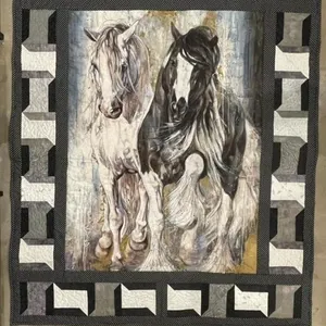 Quilted Throw/Wall Hanging. 49" x 59" by Marilyn