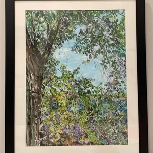 Signed Original Painting by Marge Jessop - Beach