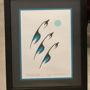 Framed Original Painting by Cliff E. Dubois.