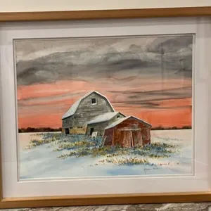 Framed Signed Original Watercolour by Marilyn