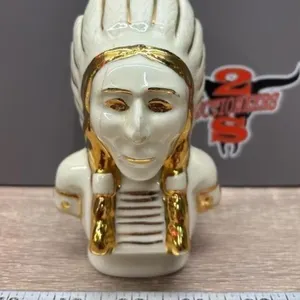 Porcelain Indian Figure, 5"H, Cracked.