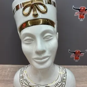 Ceramic Egyptian Head 11".