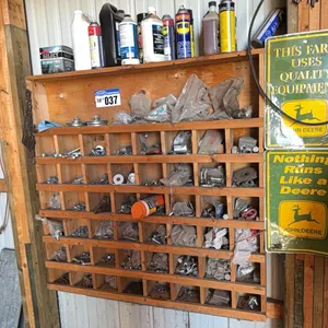 Wood 49 Compartment Bolt Bin & Fasteners