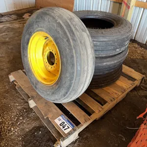 Pallet Lot; (3) 9.5l-15 Implement Tires - (1) With Rim