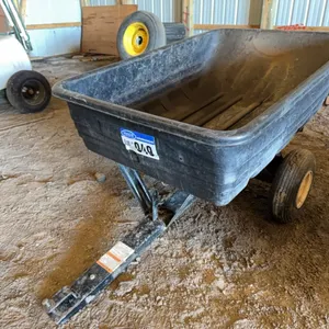 Black Poly Utility Garden Trailer