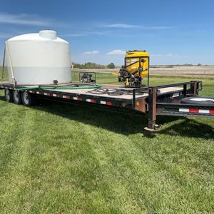 PJ 30FT Deck Over Tri-Axle Pintle Hitch Flat Deck Trailer; SN-----