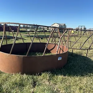 (2) Round Bale Feeders - (1) Skirted