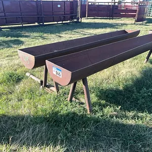 (2) HD Steel 10Ft  Grain Troughs