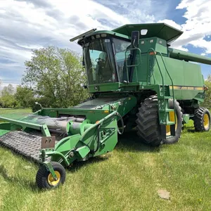 John Deere 9600 Combine & John Deere 914 Pick-Up Header; SN.H09600X666102