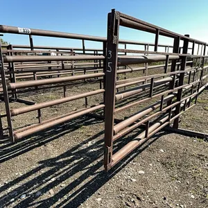 (2) HD 5 Bar 30FT Drill Stem Corral Panels With 10FT Gates