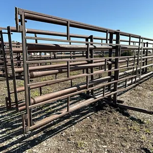 (2) HD 5 Bar 30FT Drill Stem Corral Panels With 10FT Gates