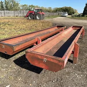 (2) Rancher's Welding 20Ft x 3Ft HD Grain Troughs