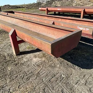 (2) Rancher's Welding 20Ft x 3Ft HD Grain Troughs
