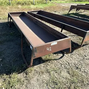 (2) Lewis Cattle Oiler 12Ft Grain Troughs