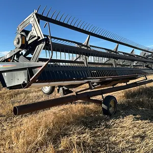 1997 MacDon 960 30FT Straight Cut Draper Header & Transport Trailer; SN.113018