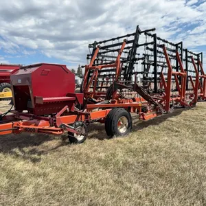 Riteway 8000 Jumbo 50 Ft Heavy Harrow  &  Valmar 2055 Granular Applicator; SN.80648