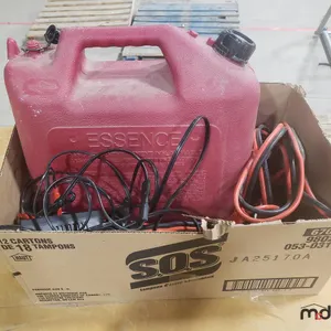 Set of Floor Mats, Gas Can & Booster 
 UNRESERVED