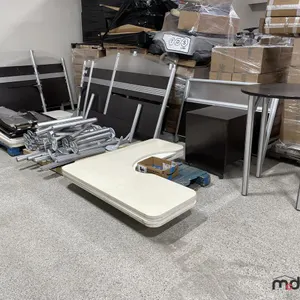 (8) L-Shaped Desks, Cubicle Dividers, Desk Parts, Tables & More
 UNRESERVED