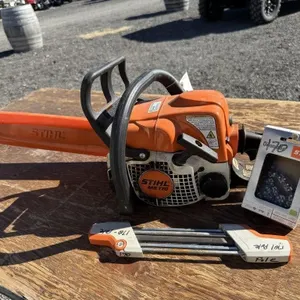Stihl MS170 gas powered chain saw. With a still